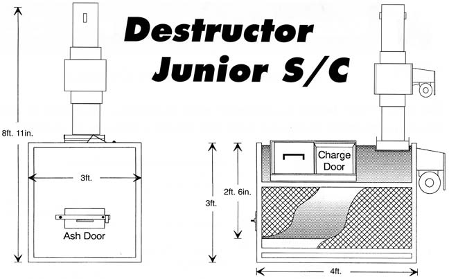 Destructor Junior S/C pultry incinerator